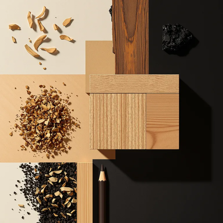 cedarwood — one material in the palette