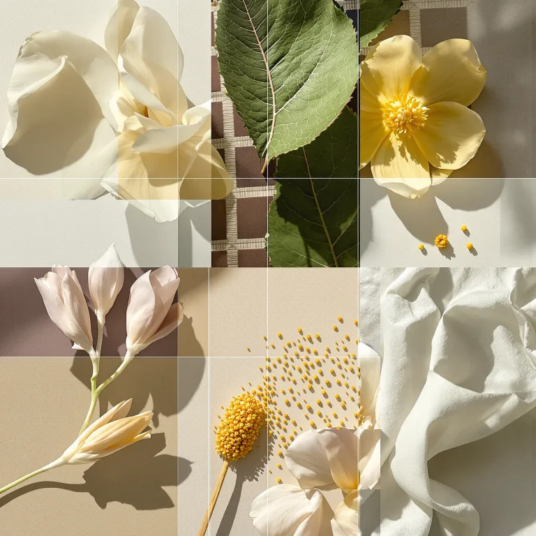 jasmine — one material in the palette