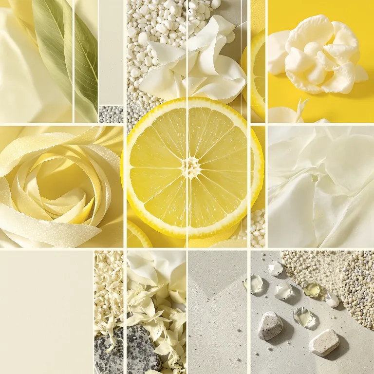 lemon — one material in the palette
