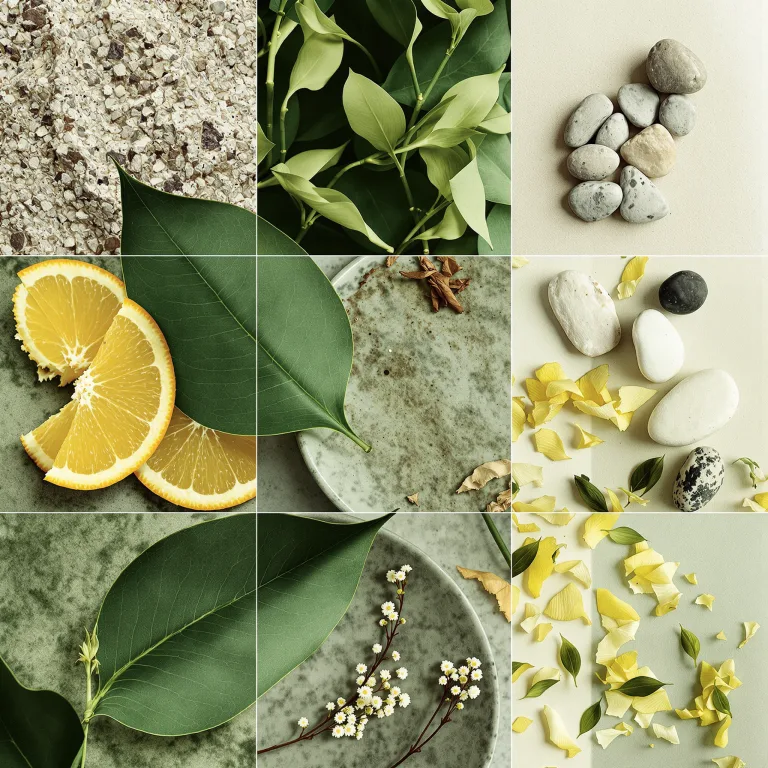 neroli petitgrain — one material in the palette