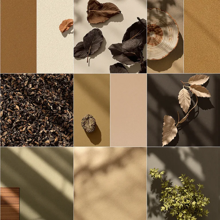 patchouli — one material in the palette