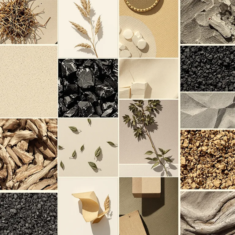 vetiver — one material in the palette